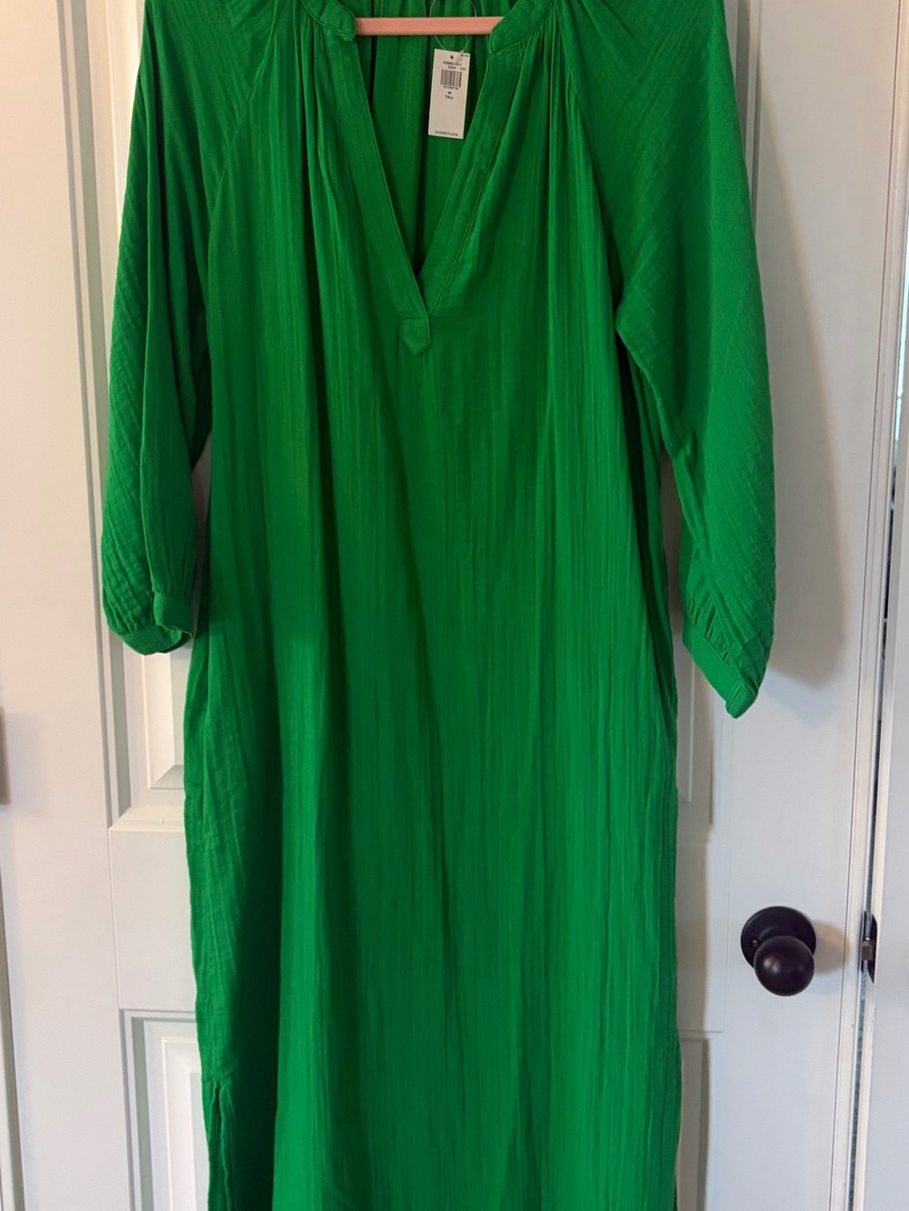 Old Navy Emerald Green V-Neck Maxi Dress